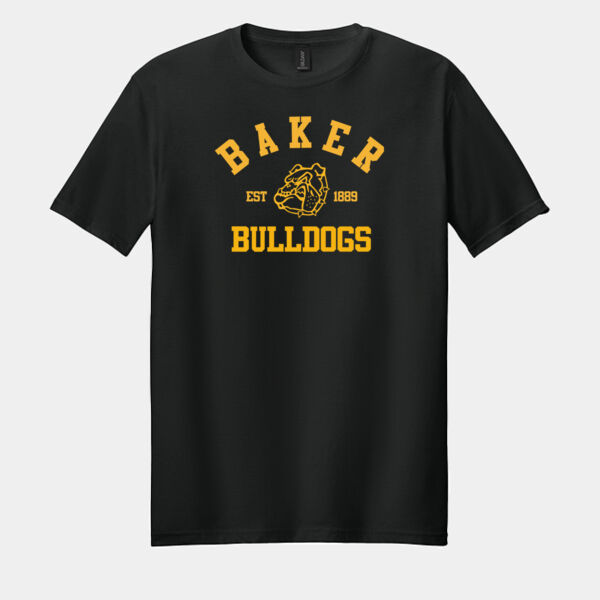 Baker Bulldogs Softstyle T-Shirt Thumbnail