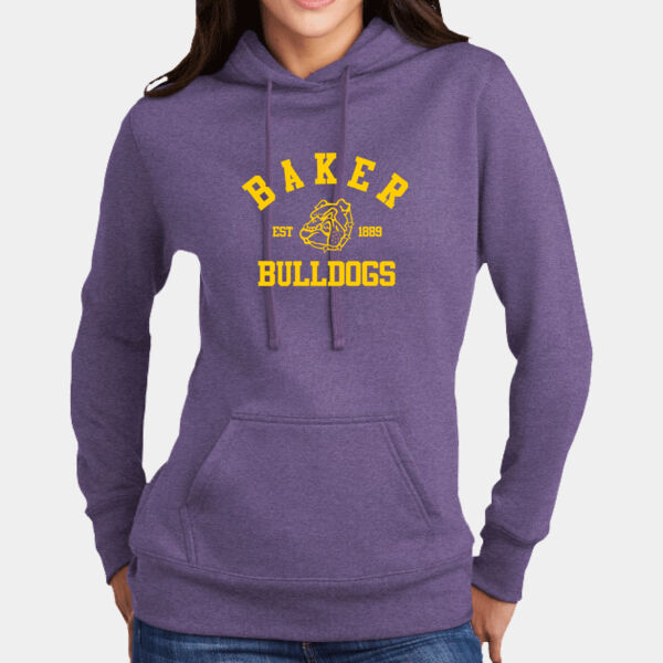 Baker Bulldogs Ladies Hoodie Thumbnail