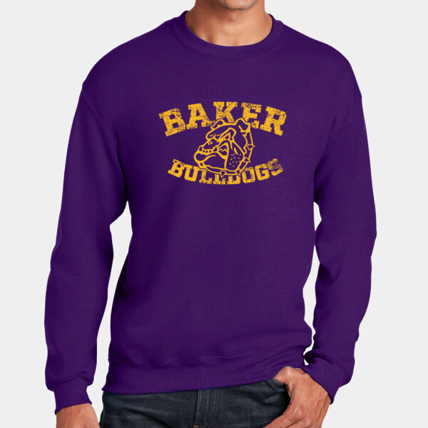 Distressed Bulldogs Crew Neck Sweatshirt Thumbnail