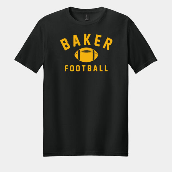 Baker Football Softstyle T-Shirt Thumbnail