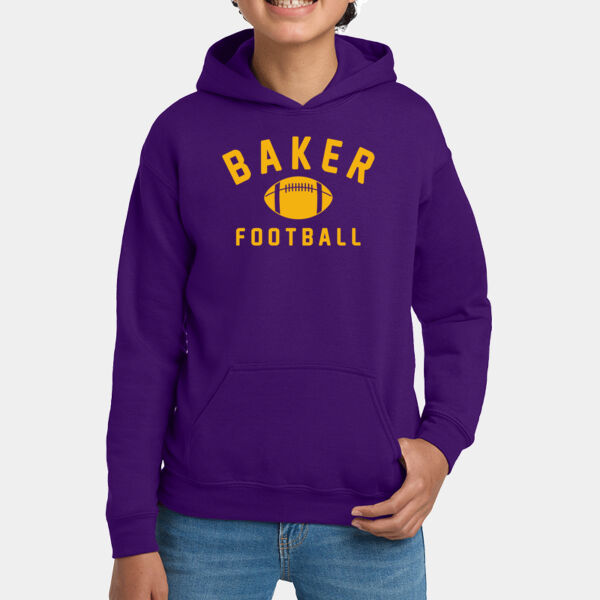 Baker Football Youth Hoodie Thumbnail
